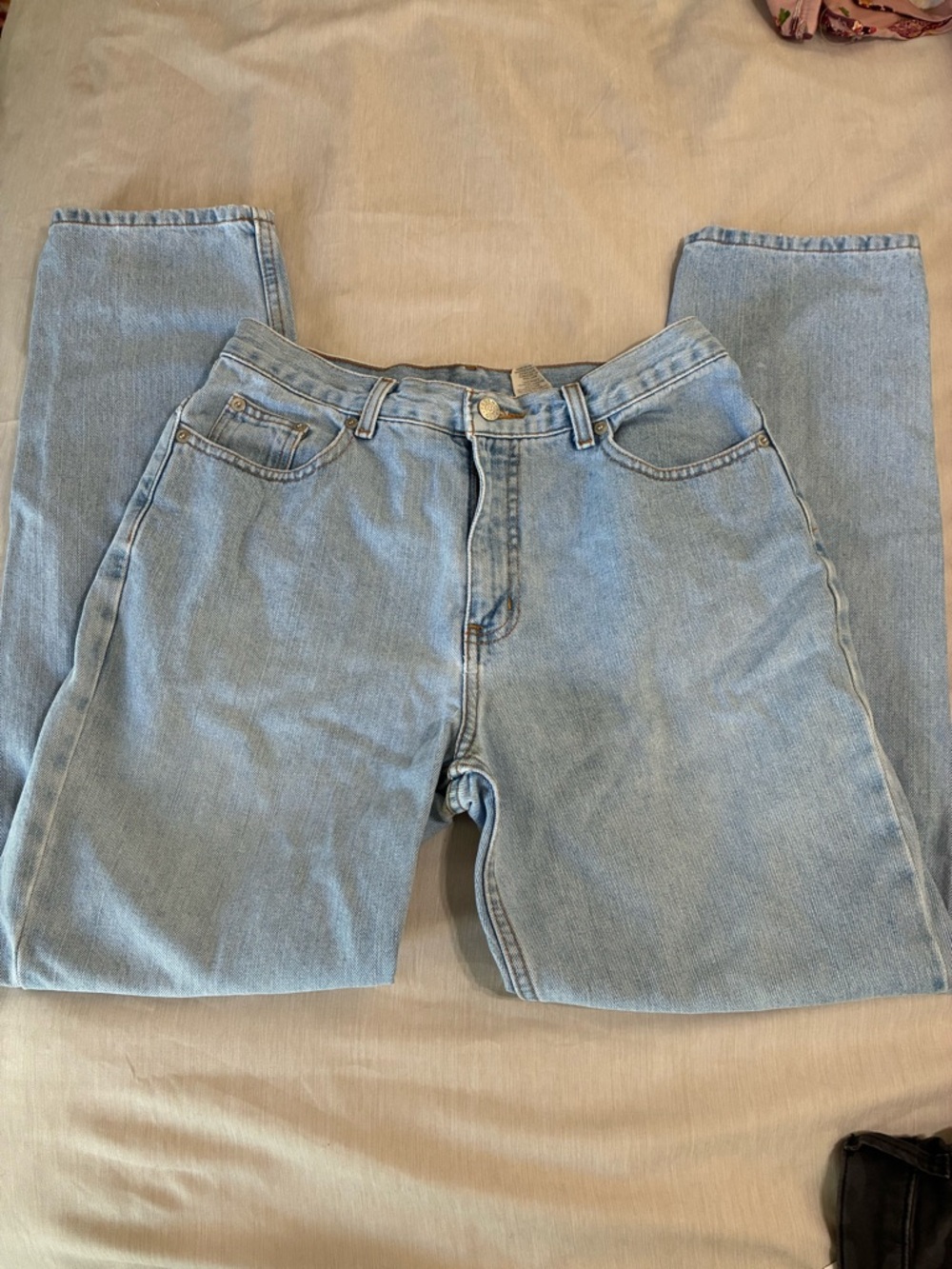 Vintage Light Wash Classic Denim Jeans